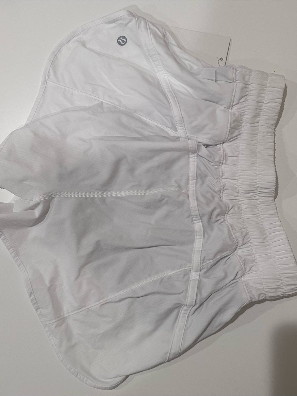 Lululemon Track That 3” High-Rise white shorts - Picture 3 of 7